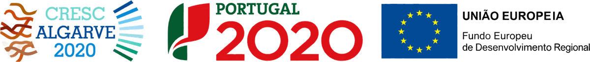 Projeto cofinanciado pelo CRESC Algarve 2020, Portugal 2020 e Fundo Europeu de Desenvolvimento Regional